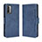 Leather Case Stands Flip Cover Holder BY3 for Xiaomi Redmi Note 9 4G Blue