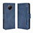 Leather Case Stands Flip Cover Holder BY3 for Xiaomi Redmi Note 9 5G Blue