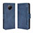 Leather Case Stands Flip Cover Holder BY3 for Xiaomi Redmi Note 9T 5G Blue