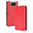 Leather Case Stands Flip Cover Holder BY4 for Asus Zenfone 7 Pro ZS671KS Red