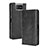 Leather Case Stands Flip Cover Holder BY4 for Asus Zenfone 7 ZS670KS Black