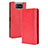 Leather Case Stands Flip Cover Holder BY4 for Asus Zenfone 7 ZS670KS Red