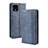 Leather Case Stands Flip Cover Holder BY4 for Google Pixel 4 Blue