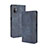 Leather Case Stands Flip Cover Holder BY4 for HTC Desire 21 Pro 5G Blue