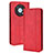 Leather Case Stands Flip Cover Holder BY4 for Huawei Enjoy 50 Pro Red