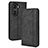 Leather Case Stands Flip Cover Holder BY4 for Huawei Honor 60 Pro 5G Black