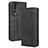 Leather Case Stands Flip Cover Holder BY4 for Huawei Honor 80 5G Black