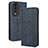 Leather Case Stands Flip Cover Holder BY4 for Huawei Honor 80 5G Blue