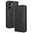 Leather Case Stands Flip Cover Holder BY4 for Huawei Honor 80 SE 5G Black