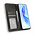 Leather Case Stands Flip Cover Holder BY4 for Huawei Honor 90 Lite 5G