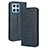 Leather Case Stands Flip Cover Holder BY4 for Huawei Honor X6 5G Blue