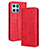 Leather Case Stands Flip Cover Holder BY4 for Huawei Honor X6 5G Red