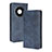 Leather Case Stands Flip Cover Holder BY4 for Huawei Mate 40 Blue