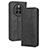 Leather Case Stands Flip Cover Holder BY4 for Huawei Mate 50E Black