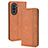 Leather Case Stands Flip Cover Holder BY4 for Huawei Nova 10 Pro Brown