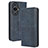 Leather Case Stands Flip Cover Holder BY4 for Huawei Nova 11 Blue