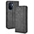 Leather Case Stands Flip Cover Holder BY4 for Huawei Nova Y70 Plus Black