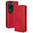 Leather Case Stands Flip Cover Holder BY4 for Huawei P60 Art Red