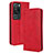 Leather Case Stands Flip Cover Holder BY4 for Huawei P60 Red