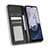 Leather Case Stands Flip Cover Holder BY4 for Motorola Moto E22