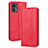 Leather Case Stands Flip Cover Holder BY4 for Motorola Moto Edge 30 Lite 5G Red