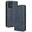 Leather Case Stands Flip Cover Holder BY4 for Motorola Moto G Power 5G (2023) Blue