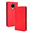 Leather Case Stands Flip Cover Holder BY4 for Nokia 6.3 Red