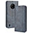 Leather Case Stands Flip Cover Holder BY4 for Nokia C200 Blue