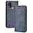 Leather Case Stands Flip Cover Holder BY4 for Nokia C21 Plus Blue