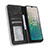 Leather Case Stands Flip Cover Holder BY4 for Nokia C32