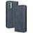 Leather Case Stands Flip Cover Holder BY4 for Nokia G22 Blue