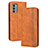 Leather Case Stands Flip Cover Holder BY4 for Nokia G400 5G Brown