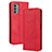Leather Case Stands Flip Cover Holder BY4 for Nokia G400 5G Red