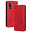 Leather Case Stands Flip Cover Holder BY4 for Nokia XR21 Red