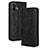 Leather Case Stands Flip Cover Holder BY4 for Nothing Phone 2 Black