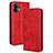 Leather Case Stands Flip Cover Holder BY4 for Nothing Phone 2 Red