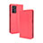Leather Case Stands Flip Cover Holder BY4 for Oppo A16s Red