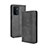 Leather Case Stands Flip Cover Holder BY4 for Oppo A54 5G Black