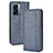 Leather Case Stands Flip Cover Holder BY4 for Oppo A77 5G Blue