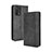 Leather Case Stands Flip Cover Holder BY4 for Oppo F19 Black