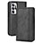 Leather Case Stands Flip Cover Holder BY4 for Oppo Find N 5G Black