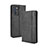 Leather Case Stands Flip Cover Holder BY4 for Oppo Reno6 Pro 5G India Black