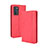 Leather Case Stands Flip Cover Holder BY4 for Oppo Reno6 Pro 5G India Red