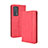 Leather Case Stands Flip Cover Holder BY4 for Oppo Reno6 Pro+ Plus 5G Red