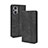 Leather Case Stands Flip Cover Holder BY4 for Oppo Reno8 Z 5G Black