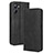 Leather Case Stands Flip Cover Holder BY4 for Realme 10 4G Black