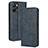 Leather Case Stands Flip Cover Holder BY4 for Realme 10 5G Blue