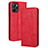 Leather Case Stands Flip Cover Holder BY4 for Realme 10 5G Red