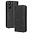 Leather Case Stands Flip Cover Holder BY4 for Realme 10S 5G Black