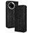 Leather Case Stands Flip Cover Holder BY4 for Realme 11 5G Black